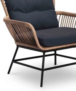 BUITEN Living Dex Wicker Loungestoel Tuin | Wicker + Aluminium | Bamboe Antraciet -Tuinmeubel Verkoop 1002x1200 1
