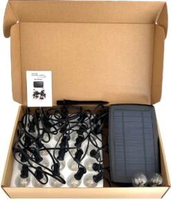 A Sunny Day Solar Lichtsnoer Buiten Inclusief 25 LED Lampen Voor Buiten - Lichtsnoer Op Zonne-energie - 25 LED Lampen - Solar Tuinverlichting - Lichtslinger - Prikkabel - Priklicht - Lichtsnoer -Tuinmeubel Verkoop 1007x1200