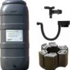 Luxe Voordeelset 100L Antraciet Rainsaver Regenton + Kraan + Voet + Vulautomaat| Muurmodel -Tuinmeubel Verkoop 1161x1200 2
