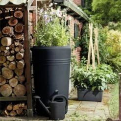 Elho Green Basics Regenton - Regenton - Living Black - Buiten - 200 Liter -Tuinmeubel Verkoop 1198x1200 5