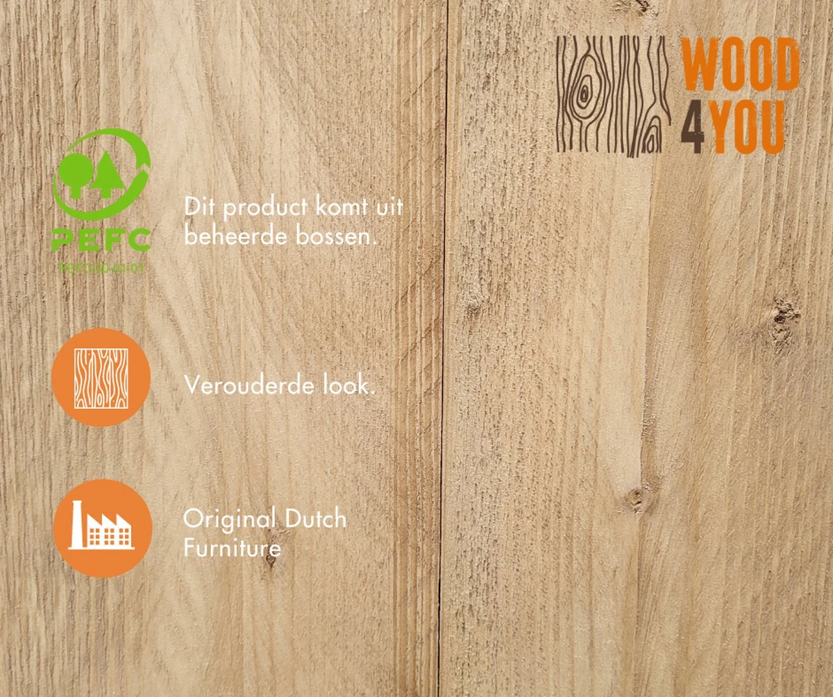 Wood4you - Tuinbank - Ameland - 'Doe Het Zelf' Bouwpakket Steigerhout 152Lx72Hx57D Cm - Incl Kussen 6 Wood4you - Tuinbank - Ameland - 'Doe Het Zelf' Bouwpakket Steigerhout 152Lx72Hx57D Cm - Incl Kussen - Image 4