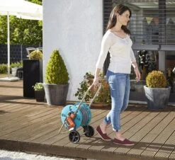 GARDENA - AquaRoll CleverRoll S Set Slangenwagen - Incl. 20 M Slang - Maximaal 40 M Opbergcapaciteit -Tuinmeubel Verkoop 1200x1096