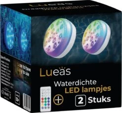Lueas® Draadloze Ledlampjes Waterdicht - Met Afstandbediening -2 Stuks Op Batterijen - RGB - Dimbaar -Tuinmeubel Verkoop 1200x1113 1