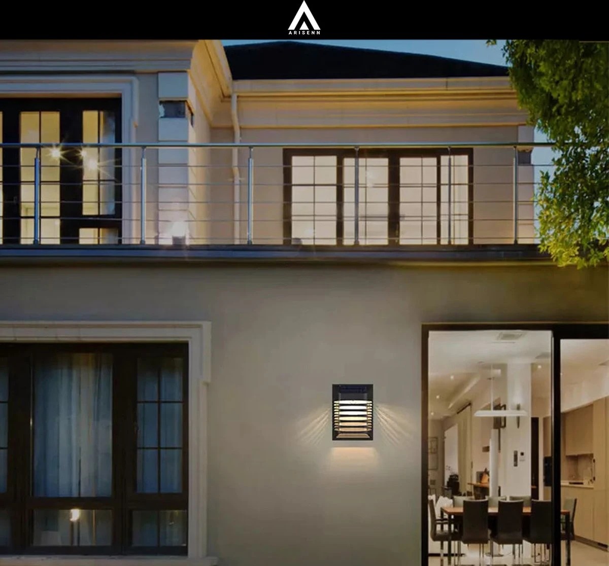 Arisenn® Crystal Solar Buitenlamp - IP65 Waterdicht - Prachtige Solar Technologie Monokristal Zonnepaneel Wandlamp - 3000K Warm Wit (sfeervol) - Tuinverlichting Op Zonne-energie | Schutting Wand Licht 8 Arisenn® Crystal Solar Buitenlamp - IP65 Waterdicht - Prachtige Solar Technologie Monokristal Zonnepaneel Wandlamp - 3000K Warm Wit (sfeervol) - Tuinverlichting Op Zonne-energie | Schutting Wand Licht - Image 6