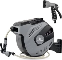 CoolHome Wandslangenbox 15 Meter + 1,5 Meter - Tuinslang Met Haspel- Slangenhouder 180° Draaibaar - Tuinslanghaspel Zwart - Grijs 15 CoolHome Wandslangenbox 15 Meter + 1,5 Meter - Tuinslang Met Haspel- Slangenhouder 180° Draaibaar - Tuinslanghaspel Zwart - Grijs -Tuinmeubel Verkoop 1200x1158 2