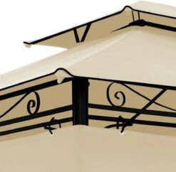 El Jardin - Partytent - 4x3 - Waterdicht Dak - Wanden - Beige Paviljoen -Tuinmeubel Verkoop 1200x1176