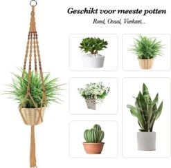 4 Stuks Luxe Jute Plantenhangers - Boho Handgeweven Katoen Hangpot Voor Binnen/Buiten - Hangende Bloempot Met Kralen - Macramé Touw/Koord Hangplant Houder - Bohemian Wandhanger Decoratie - Plant Hanger - Verticale Tuin Bloempothouder Planthanger 15 4 Stuks Luxe Jute Plantenhangers - Boho Handgeweven Katoen Hangpot Voor Binnen/Buiten - Hangende Bloempot Met Kralen - Macramé Touw/Koord Hangplant Houder - Bohemian Wandhanger Decoratie - Plant Hanger - Verticale Tuin Bloempothouder Planthanger -Tuinmeubel Verkoop 1200x1184 2