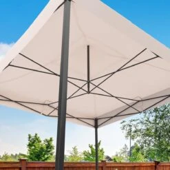 LifeGoods Partytent - 3x3 M - Zijwanden - Easy Up - Opvouwbaar - Waterdicht - Draagtas Met Wieltjes - Beige 21 LifeGoods Partytent - 3x3 M - Zijwanden - Easy Up - Opvouwbaar - Waterdicht - Draagtas Met Wieltjes - Beige -Tuinmeubel Verkoop 1200x1200 123