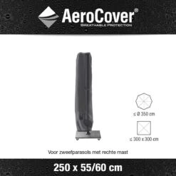 AeroCover Parasolhoes - Zweef Parasols - Grijs - 250x55 Cm (HxB) -Tuinmeubel Verkoop 1200x1200 142