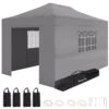 LifeGoods Partytent - 3x4.5 M - Zijwanden - Easy Up - Opvouwbaar - Waterdicht - Draagtas Met Wieltjes - Donkergrijs -Tuinmeubel Verkoop 1200x1200 147