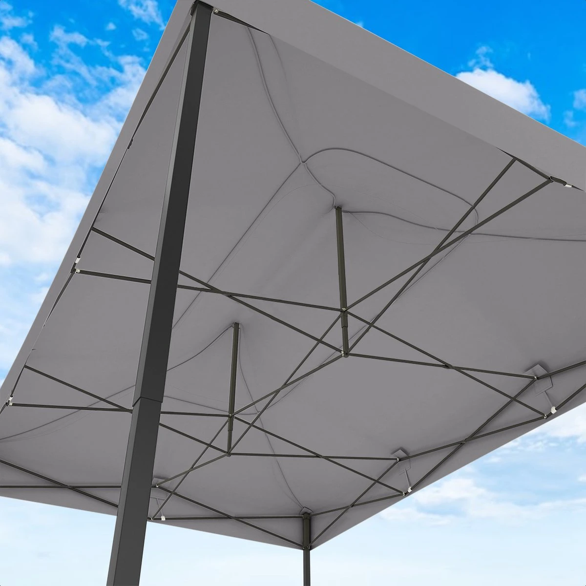 LifeGoods Partytent - 3x4.5 M - Zijwanden - Easy Up - Opvouwbaar - Waterdicht - Draagtas Met Wieltjes - Donkergrijs 10 LifeGoods Partytent - 3x4.5 M - Zijwanden - Easy Up - Opvouwbaar - Waterdicht - Draagtas Met Wieltjes - Donkergrijs - Image 8