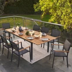 NATERIAL - Uitschuifbare Tuintafel ORIS - Uitschuifbare Tafel Voor 6 Tot 8 Personen - 180-240x100 Cm - Aluminium - Hout Eucalyptus 17 NATERIAL - Uitschuifbare Tuintafel ORIS - Uitschuifbare Tafel Voor 6 Tot 8 Personen - 180-240x100 Cm - Aluminium - Hout Eucalyptus -Tuinmeubel Verkoop 1200x1200 187