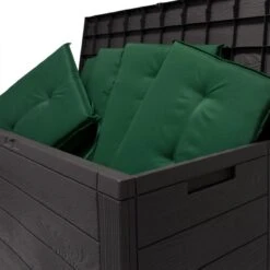 Merkloos Woody Tuin Opbergbox - 324 Liter 45x120x60 Cm - Tuinkussenbox - Antraciet/bruin -Tuinmeubel Verkoop 1200x1200 194