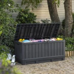 Keter Kentwood Opbergbox - 128x53.6x59 Cm - 350 L - Grafiet -Tuinmeubel Verkoop 1200x1200 232