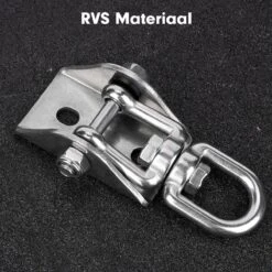 Luxe Ophangsysteem - 180° Schommelen, 360° Roteerbaar - Plafondhaak - Ophanghaak - Hangstoel Buiten - Hangstoel Binnen – Schommelstoel - Schommel - Bokszakken - RVS - Nederlandse Handleiding - -Tuinmeubel Verkoop 1200x1200 29