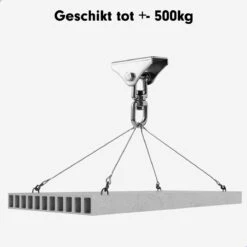 Luxe Ophangsysteem - 180° Schommelen, 360° Roteerbaar - Plafondhaak - Ophanghaak - Hangstoel Buiten - Hangstoel Binnen – Schommelstoel - Schommel - Bokszakken - RVS - Nederlandse Handleiding - -Tuinmeubel Verkoop 1200x1200 33