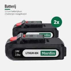 Mardin Mini Kettingzaag - Snoeizaag - Kettingzaag - Kettingzaag Electrisch Met 2 Accu - Inclusief Koffer - 1 Extra Accu - Zwart -Tuinmeubel Verkoop 1200x1200 338