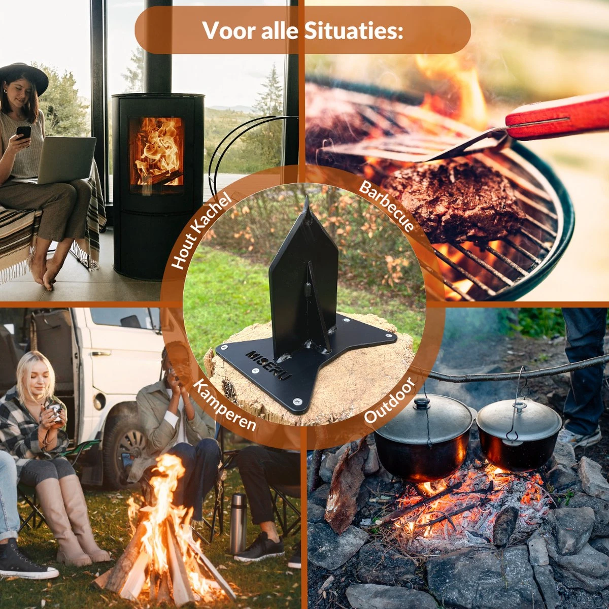 Miseru Houtklover – Geen Bijl Nodig – No Axe - Houtsplijter – Houtkliever – HANDMADE In Holland - Houtklover Voor Aanmaakhout – Metaal 8 Miseru Houtklover – Geen Bijl Nodig – No Axe - Houtsplijter – Houtkliever – HANDMADE In Holland - Houtklover Voor Aanmaakhout – Metaal - Image 6