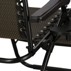 Springos Tuinstoel | Ligstoel | Opvouwbaar | Verstelbaar | Ergonomische Hoofdsteun | Bruin / Zwart -Tuinmeubel Verkoop 1200x1200 42