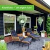 BUITEN Living Dex Wicker Loungestoel Tuin Incl. Wicker Voetenbank | Wicker + Aluminium | Bamboe Antraciet -Tuinmeubel Verkoop 1200x1200 54