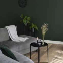 QUVIO Plantenstandaard Inclusief Pot - Staande Plantenbak - Metaal - Plantenbak - Plantenhouders - Planten Zuilen - Voor Buiten - Bloempot - 22 X 22 X 90 Cm - Zwart -Tuinmeubel Verkoop 1200x1200 640