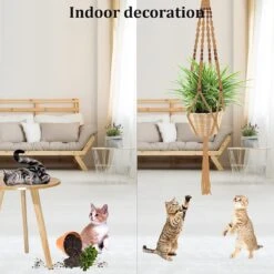 4 Stuks Luxe Jute Plantenhangers - Boho Handgeweven Katoen Hangpot Voor Binnen/Buiten - Hangende Bloempot Met Kralen - Macramé Touw/Koord Hangplant Houder - Bohemian Wandhanger Decoratie - Plant Hanger - Verticale Tuin Bloempothouder Planthanger 16 4 Stuks Luxe Jute Plantenhangers - Boho Handgeweven Katoen Hangpot Voor Binnen/Buiten - Hangende Bloempot Met Kralen - Macramé Touw/Koord Hangplant Houder - Bohemian Wandhanger Decoratie - Plant Hanger - Verticale Tuin Bloempothouder Planthanger -Tuinmeubel Verkoop 1200x1200 670