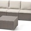Allibert California Loungeset - 5 Personen - Cappuccino -Tuinmeubel Verkoop 1200x376