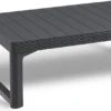 Allibert Lyon Tuintafel - 116x71,5x66/40 Cm - Grafiet -Tuinmeubel Verkoop 1200x576