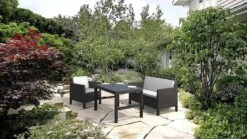 Allibert Lyon Tuintafel - 116x71,5x66/40 Cm - Grafiet -Tuinmeubel Verkoop 1200x675