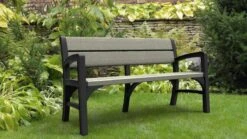Keter Montero Tuinbank - 3-personen - 150x62,5x89cm – Grafiet -Tuinmeubel Verkoop 1200x675 4