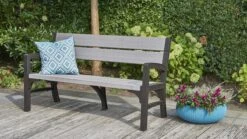 Keter Montero Tuinbank - 3-personen - 150x62,5x89cm – Grafiet -Tuinmeubel Verkoop 1200x675 6