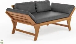 Loungebank Tuin FSC Antraciet – Makkelijk Verstelbaar Lounge Bank Balkon – Tuinbank Lounge Hardhout FSC – Perfecthomeshop -Tuinmeubel Verkoop 1200x702