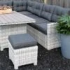 Merkloos Rivièra Original | Loungeset Hoekset Dining Set Tuinset | Wicker | Hoekbank, Hoge Tuintafel, 2 Hockers | 6 Zitplaatsen -Tuinmeubel Verkoop 1200x725