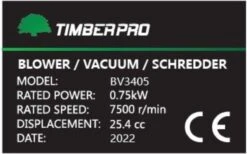 TIMBERPRO - Bladblazer - Benzine - Met Zuig En Versnipperfunctie - Blaassnelheid 225 Km/h - Opvangzak 45 L -Tuinmeubel Verkoop 1200x747