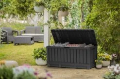 Keter Kentwood Opbergbox - 128x53.6x59 Cm - 350 L - Grafiet -Tuinmeubel Verkoop 1200x792 1