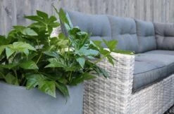 Merkloos Rivièra Original | Loungeset Hoekset Dining Set Tuinset | Wicker | Hoekbank, Hoge Tuintafel, 2 Hockers | 6 Zitplaatsen -Tuinmeubel Verkoop 1200x793 1