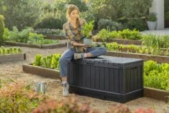 Keter Kentwood Opbergbox - 128x53.6x59 Cm - 350 L - Grafiet -Tuinmeubel Verkoop 1200x800 59