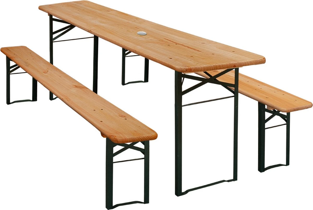 Casaria Tuinset Hout – 2 Banken 1Tafel Inklapbaar - 170x46x75cm 12 Casaria Tuinset Hout – 2 Banken 1Tafel Inklapbaar - 170x46x75cm - Image 10