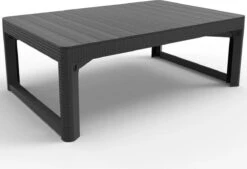 Allibert Lyon Tuintafel - 116x71,5x66/40 Cm - Grafiet -Tuinmeubel Verkoop 1200x820