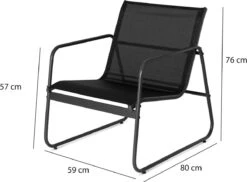 909 Outdoor Tuinset Camilla - 4-delig - Dubbele Zitbank - 2 Stoelen - Tafel - Stalenframe -Tuinmeubel Verkoop 1200x882