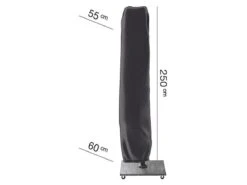 AeroCover Parasolhoes - Zweef Parasols - Grijs - 250x55 Cm (HxB) -Tuinmeubel Verkoop 1200x900