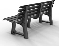 Casaria Tuinbank Orchidea – Kunststof/240kg Belastbaar – Antraciet -Tuinmeubel Verkoop 1200x950