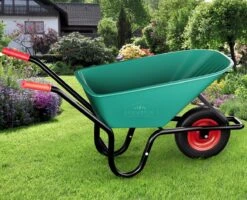 Gardebruk Kruiwagen 100 L - Kunststof Kuip – Tot 150KG Groen -Tuinmeubel Verkoop 1200x972 1