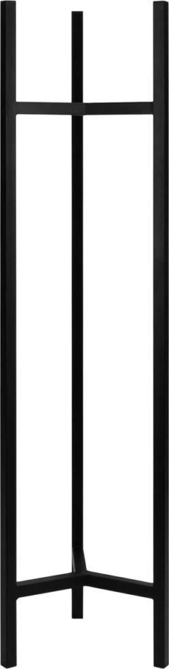 QUVIO Plantenstandaard Inclusief Pot - Staande Plantenbak - Metaal - Plantenbak - Plantenhouders - Planten Zuilen - Voor Buiten - Bloempot - 22 X 22 X 90 Cm - Zwart -Tuinmeubel Verkoop 304x1200 1