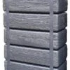 Regenton Muurtank, Grandval 300L, Antraciet Kunststof, Imitatiehout, Met Gootaansluitset Inbegrepen -Tuinmeubel Verkoop 412x1200