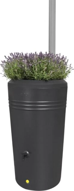 Elho Green Basics Regenton - Regenton - Living Black - Buiten - 200 Liter -Tuinmeubel Verkoop 466x1200
