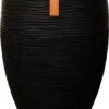 Capi Europe - Vaas Elegant Deluxe Rib NL - 56x84 - Zwart - Voor Binnen En Buiten - KBLR1132 -Tuinmeubel Verkoop 767x1200