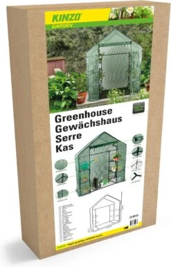 Kinzo Garden - Plastic Broeikas - Serre Van Meerdere Verdiepingen - 143 X 73 X 195 - Groen -Tuinmeubel Verkoop 768x1200