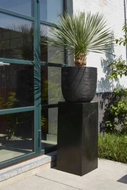 Capi Europe - Bloempot Bol Rib NL - 43x41 - Antraciet - Voor Binnen En Buiten - KOFZ933 -Tuinmeubel Verkoop 799x1200 20