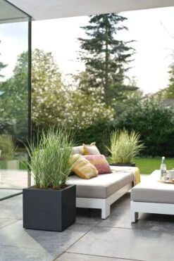 Elho Vivo Next Vierkant 40 - Plantenbak Voor Binnen & Buiten - Ø 39.0 X H 37.9 Cm - Zwart/Living Black -Tuinmeubel Verkoop 800x1200 44